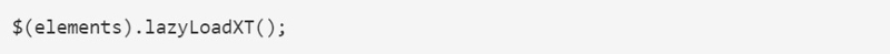 Lazy Load XT jQuery