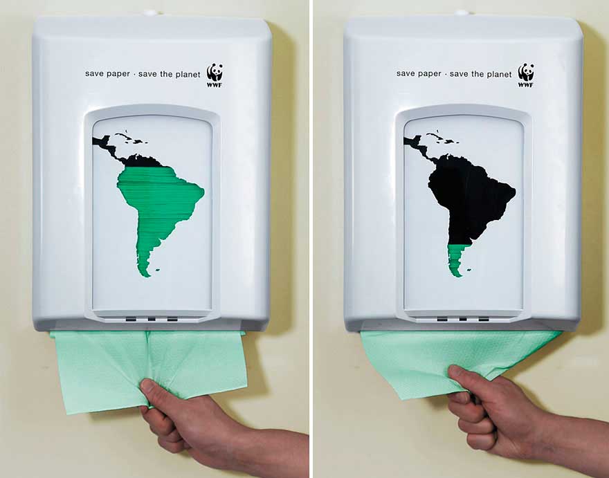 Экономьте бумагу. Спасите планету (Save paper. Save the planet)