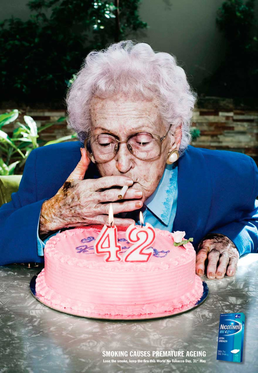 Курение вызывает преждевременное старение (Smoking causes premature ageing)